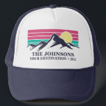 Custom Matching Family Vacation Camping Group   Trucker Hat<br><div class="desc">Celebrate your special moments with our custom family reunion and group vacation t-shirts! These personalized tees are perfect for making memories, featuring unique designs tailored to your event. Our shirts are ideal for family trips, mountain retreats, city escapes, and national park adventures, so our shirts ensure your family stands out....</div>