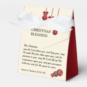 Custom May the Lord Bless You CHRISTMAS BLESSING  Favor Box