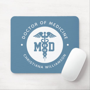 Custom MD Doctor of Medicine Doctor Graduation Mouse Pad