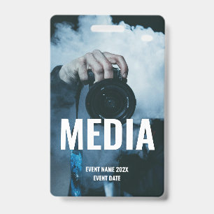 Custom Media Full Access Concert Festival Blue Badge