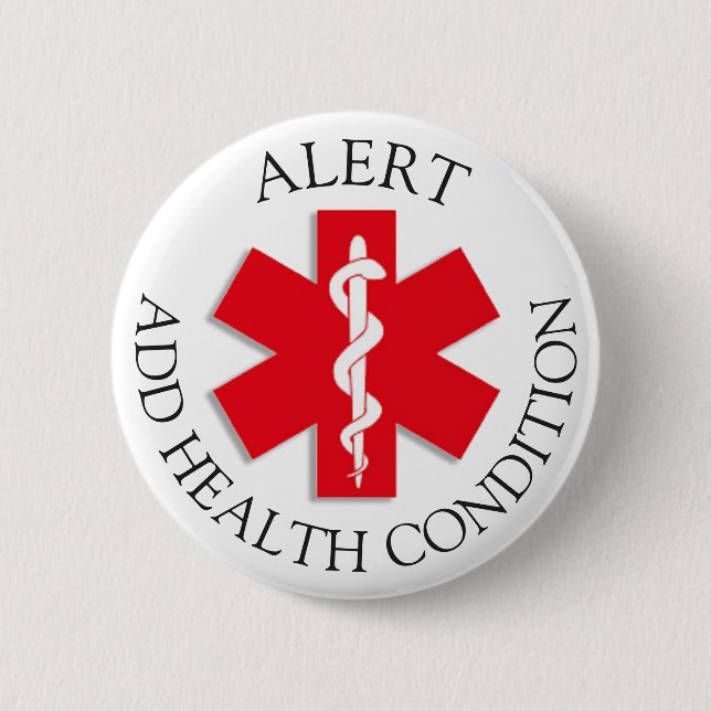 Custom Medical Alert Button (Front)
