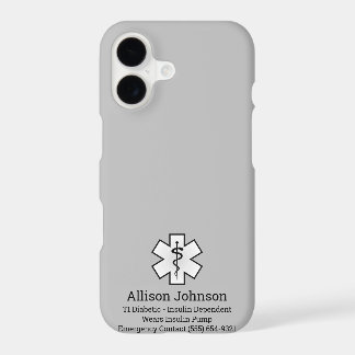 Custom Medical Alert Phone Case