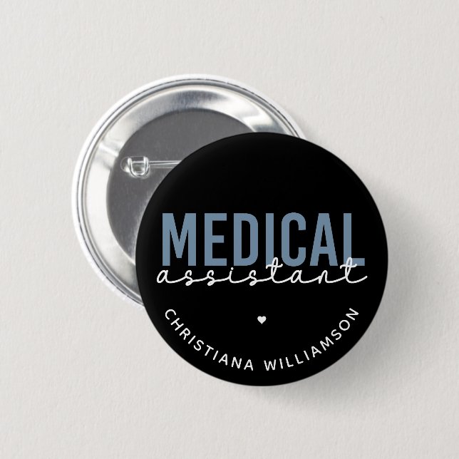 Custom Medical Assistant MA | Clinical Assistant 2 Inch Round Button (Front & Back)