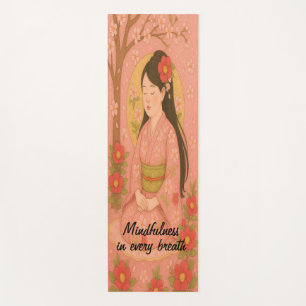Custom Meditation Art Mindfulness Zen Pink Yoga Mat