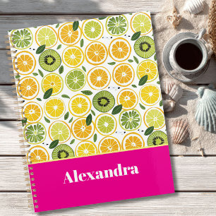 Custom Mediterranean Lemon Pattern Planner