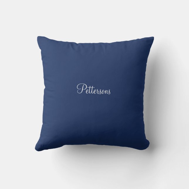 Custom Mediterranean Tile Design Throw Pillow (Back)