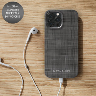 Custom Medium Dark Grey Black Texture Pattern iPhone 13 Pro Max Case