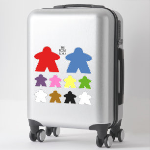 Custom Meeple family car vinyl decal stickers