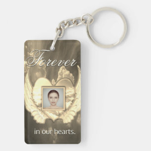 Custom Memorial Angel Wings Heart Ajouter une phot