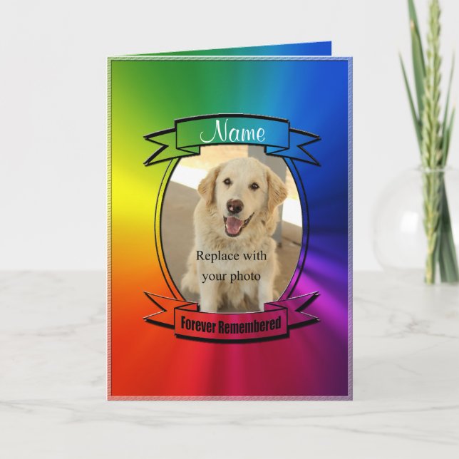 Custom Memorial Announcement - Forever Remembered (Front)