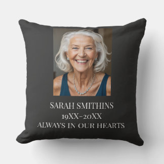 custom Memorial funeral memory Throw Pillow