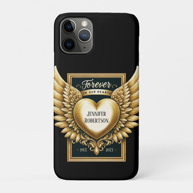 Custom Memorial Heart Case-Mate iPhone Case (Back)