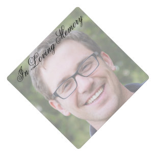 Custom Memorial In Loving Memory Simple Keepsake Graduation Cap Topper