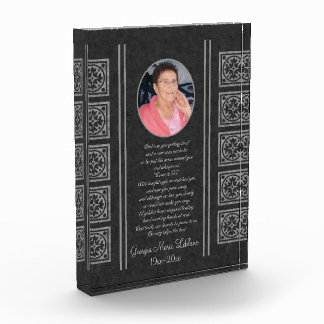 Custom Memorial Keepsakes Acrylic Award