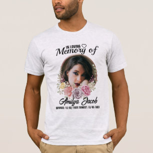 Custom Memorial Rest in Peace T-Shirt Personaliz