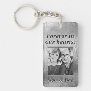 Custom Memorial Silver Look Maman & Papa