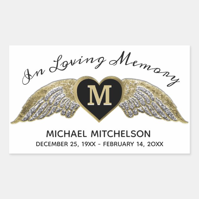 Custom Memorial  Sticker (Front)