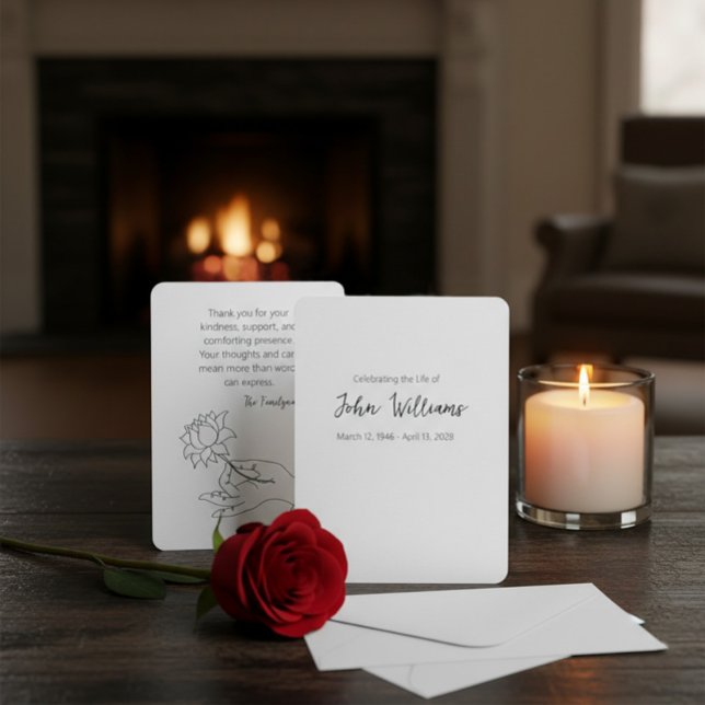 Custom Memorial Thank You Card (Creator Uploaded)