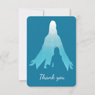 Custom Memorial Thanks Jesus in Me Invitation