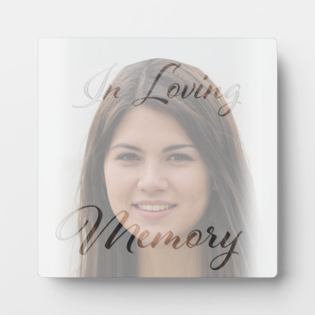 Custom Memorial Tribute – In Loving Memory Keepsak Plaque (Front)