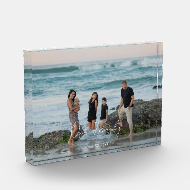 Custom Memory Acrylic Photo Block Display (Left)