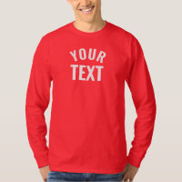Custom Mens Long Sleeve Deep Red Template Modern