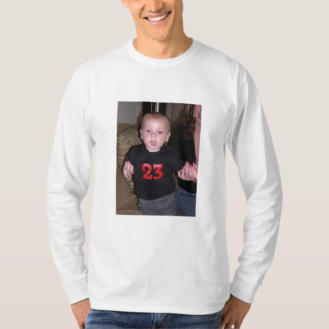 Custom Men's Long Sleeved Tshirt with Picture (Front)