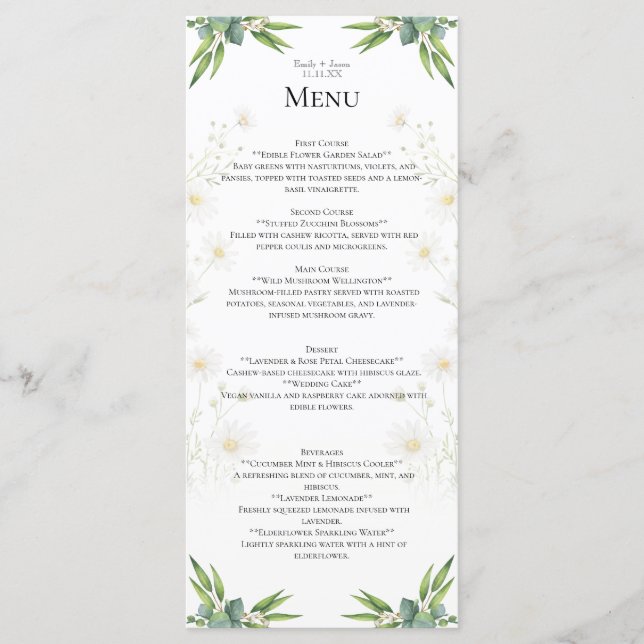 Custom menu eucalyptus daisy theme Flat Menu (Front)