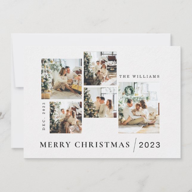 Custom Merry Christmas Card Printable Card (Front)