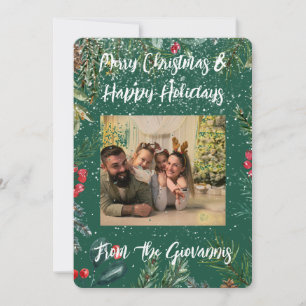 CUSTOM MERRY CHRISTMAS GREETING CARD 