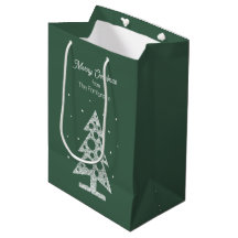 Custom Merry Christmas Line Art Tree