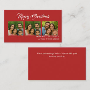Custom Merry Christmas Photo Card