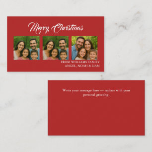Custom Merry Christmas Photo Card