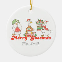 Custom Merry Goosemas Ornament