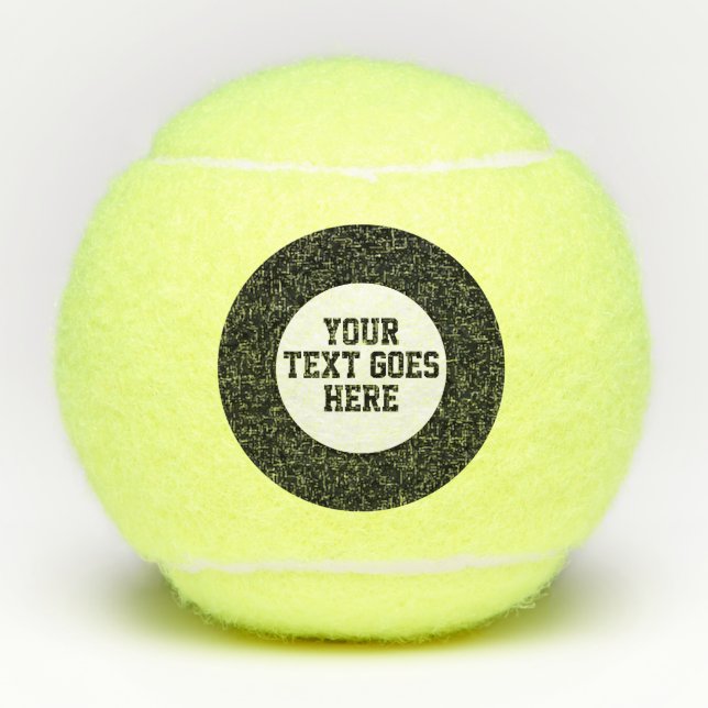 Custom Message Add Your Own Tennis Ball (Front)