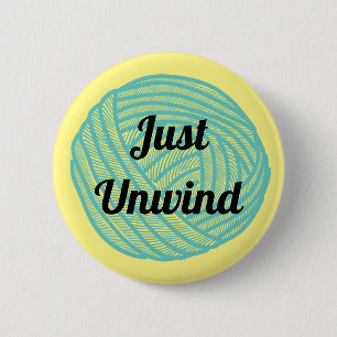 Custom Message Ball of Yarn Pin for Knitters