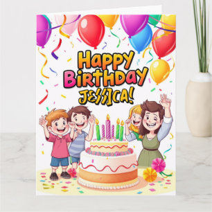 Custom Message Card – Personalized Happy Birthday