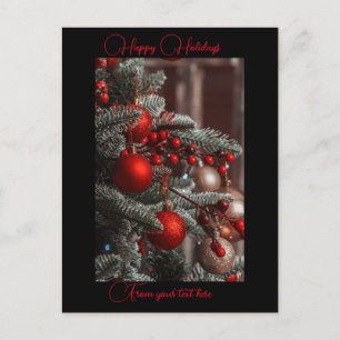 Custom message Christmas post card