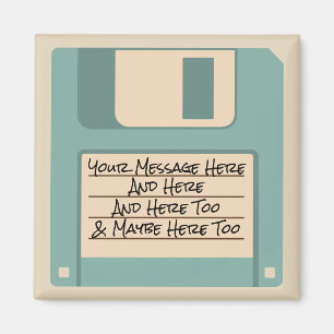 Custom Message Computer Floppy Disk Magnet