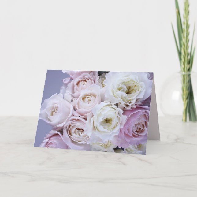 Custom Message Floral Card (Front)