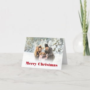 Custom Message Folded Photo Holiday