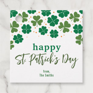 CUSTOM Message - Happy St. Patrick's Day Favour Tags