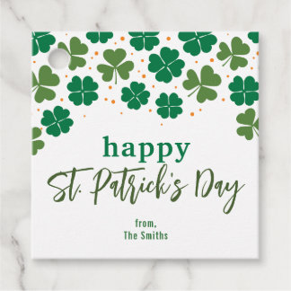 CUSTOM Message - Happy St. Patrick's Day Favour Tags