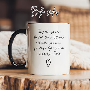 Custom Message Mug Birthday Gift for Girls, & Moms