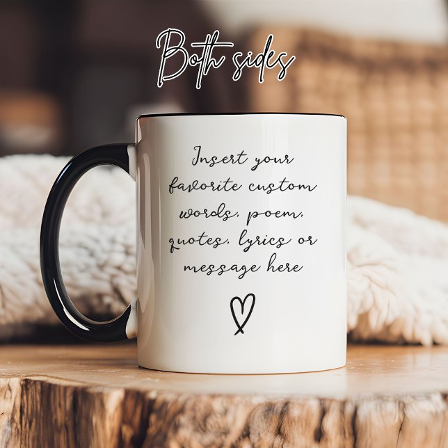 Custom Message Mug Birthday Gift for Girls, & Moms (Custom Message Mug – Christmas, Mother's Day, Birthday & Graduation Gift for Women or Men)