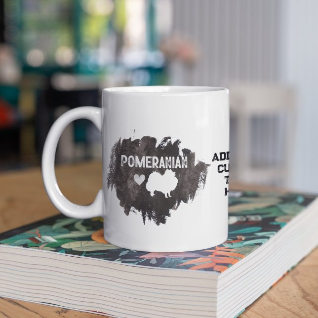Custom Message Pomeranian Pet Dog Dad Coffee Mug (Creator Uploaded)