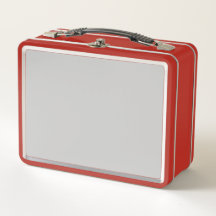 Custom Metal Lunchbox | Vintage Red Tin Box