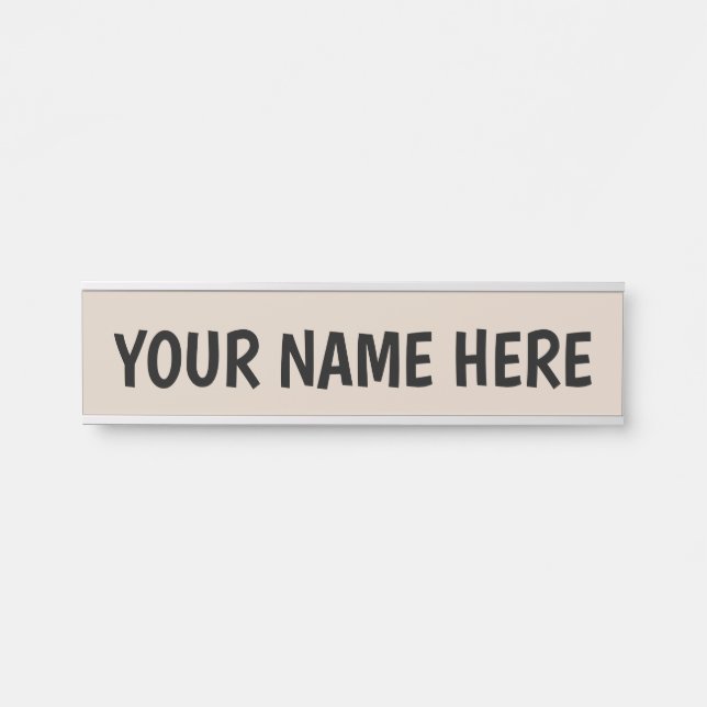 CUSTOM METAL NAME SIGN (Front)