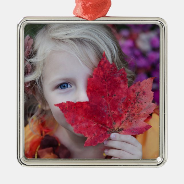 Custom Metal Photo Ornament (Front)