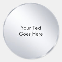Custom Metallic Silver Template Add Your Text